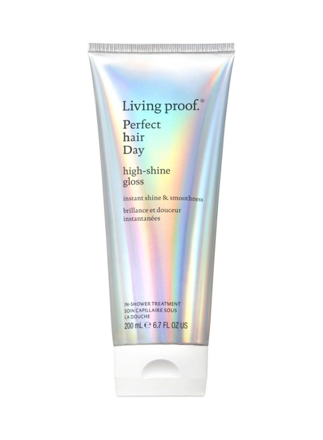 Living Proof منتج ليفينغ بروف بيرفكت هير داي جلوس عالي اللمعان - لمعان فوري، حيوية، لمسة فائقة اللمعان، تركيبة خالية من السيليكون خفيفة الوزن - 200 مل - Image 1